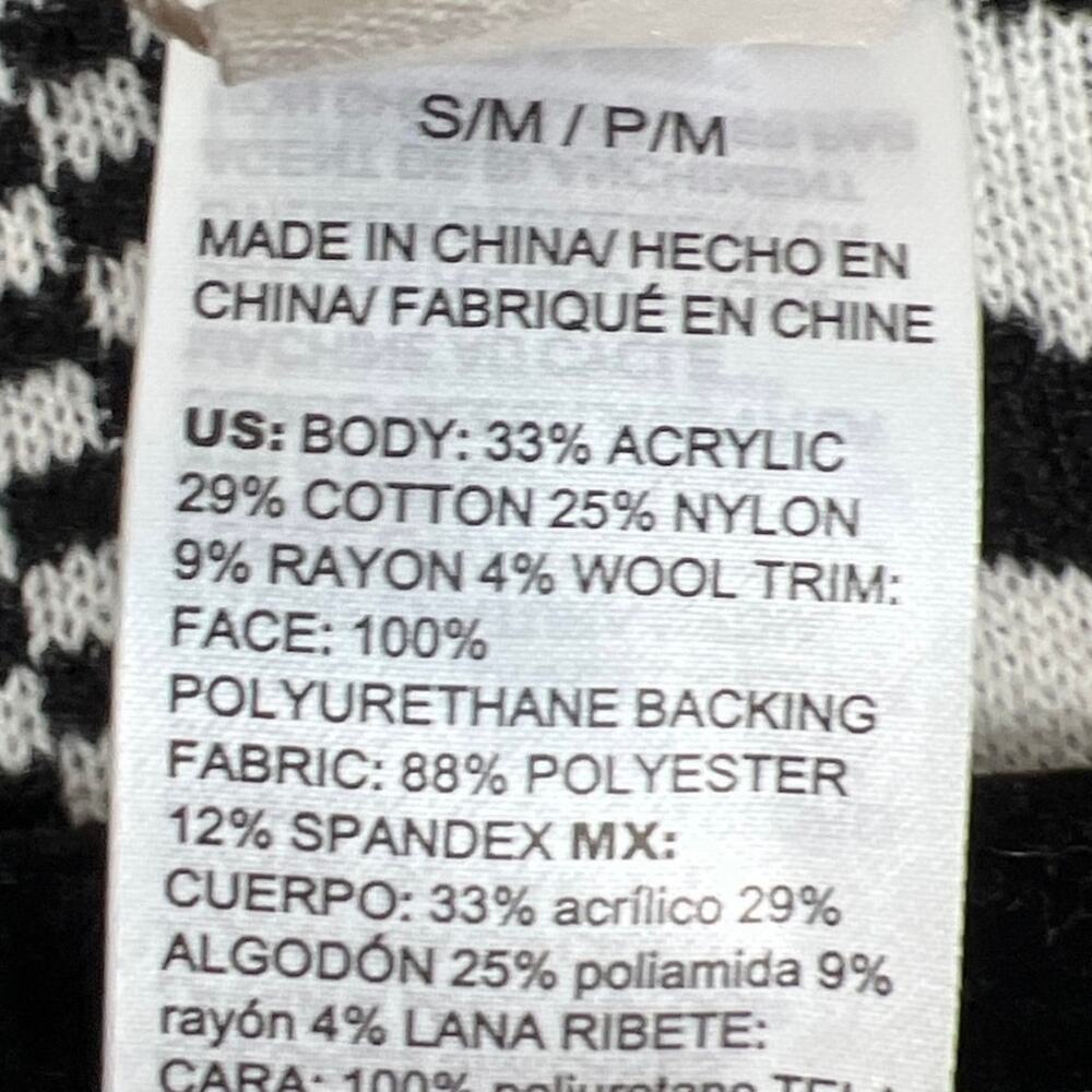 Chico’s Ruana Wrap Size S/M Zebra Mixed Knit NWT Colorblock Patchwork Versatile - Picture 9 of 11